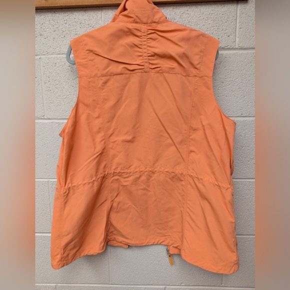 Eddie Bauer Travex size 2XL Vest in orange drawstring waist - Picture 2 of 15